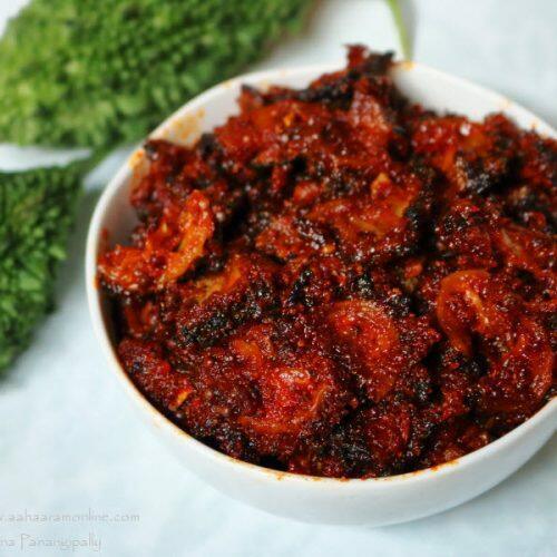 Kakarakaya -Bitter Gaurd Pickle Home made - AAMCHILLI