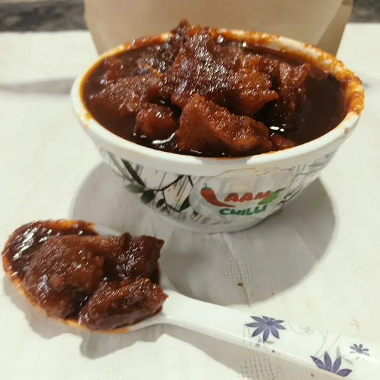 Homemade Boneless Chicken Pickle - Village Style - AAMCHILLI