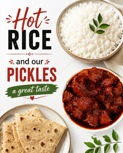 Homemade Chicken & Fish Pickle Combo – With Bone | 500g Each (1 KG Total)