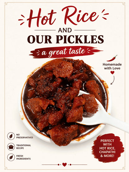 Homemade Chicken & Fish Pickle Combo – With Bone | 500g Each (1 KG Total)